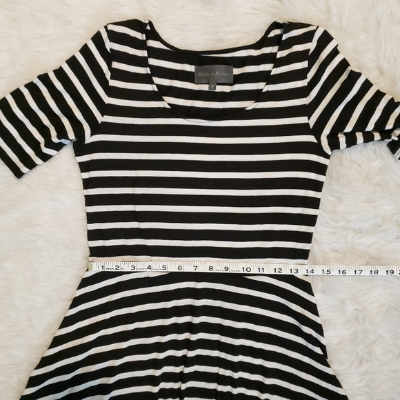 Sunday in Brooklyn Black and White Striped Dress - Picture 13 of 14